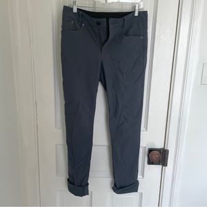 Outlier pants in Strongtwill (Slim Dungarees cut?) — gray, 30W